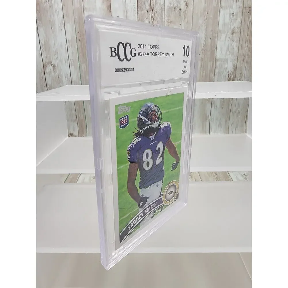 2011 Topps Torrey Smith RC #274 Baltimore Ravens Beckett/BCCG 10